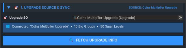Economy Upgrade Source and Sync section
